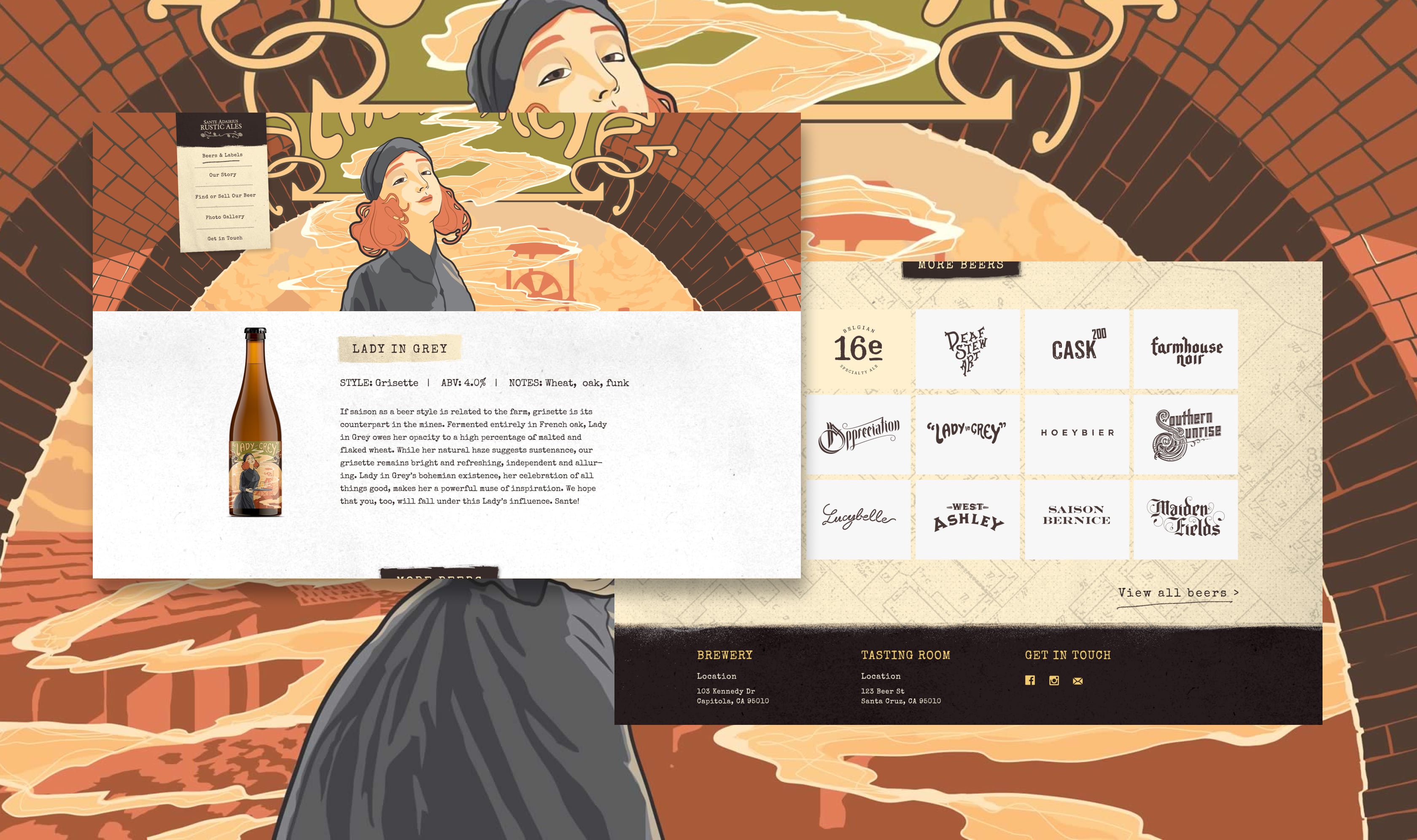 Sante Adairius UI/UX Design