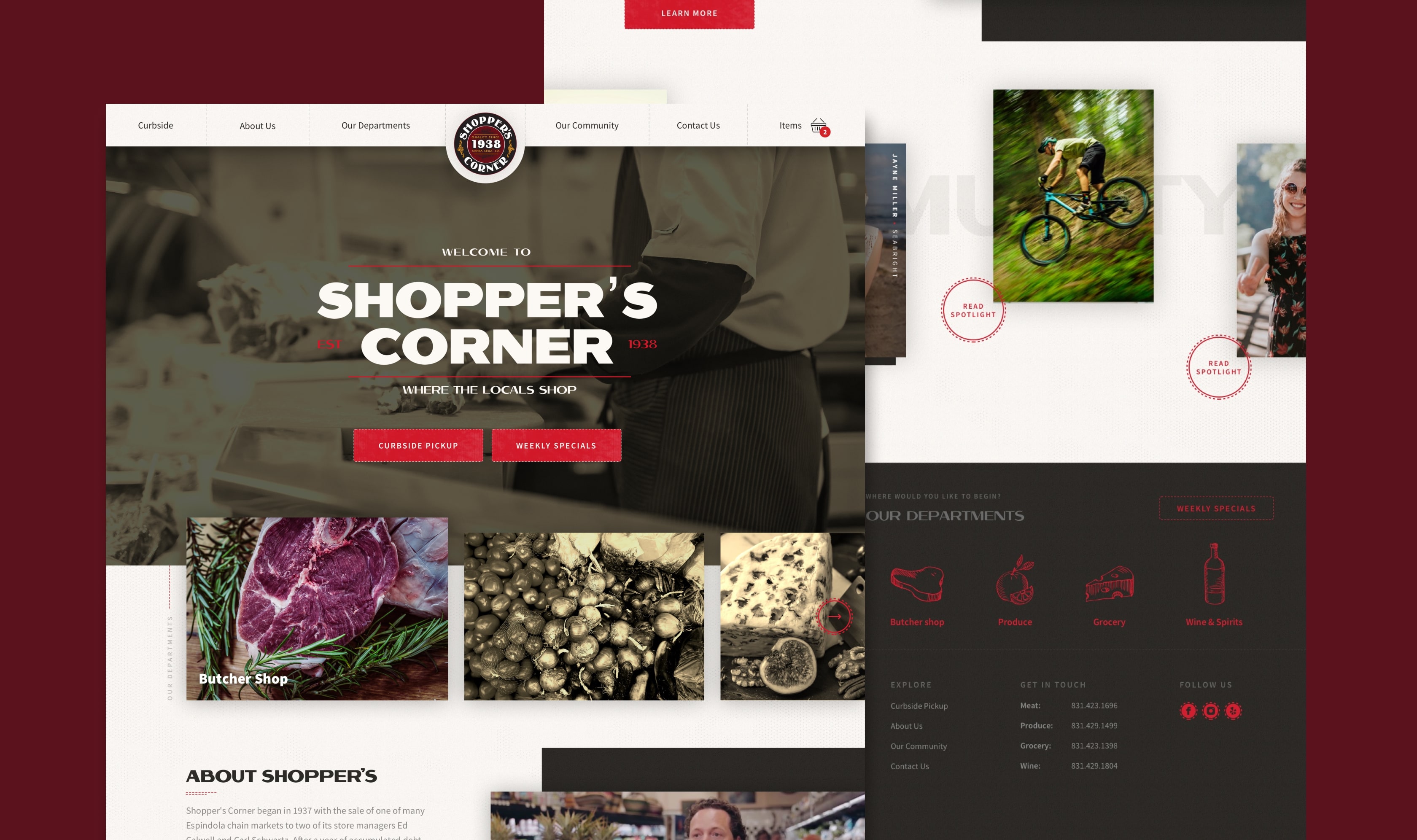 Shopper's Corner Grocery Store Website